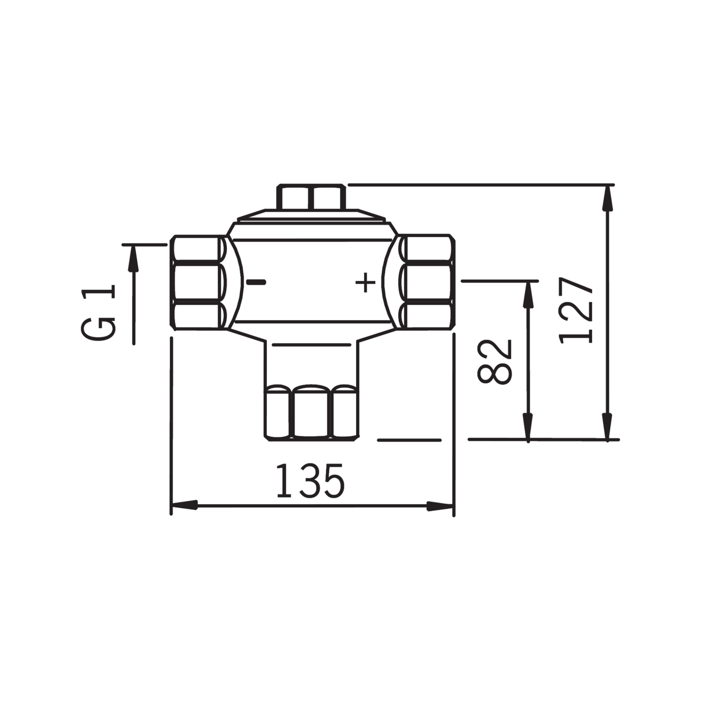 SEKOITUSVENTTIILI ORAS 421025 1 +57C