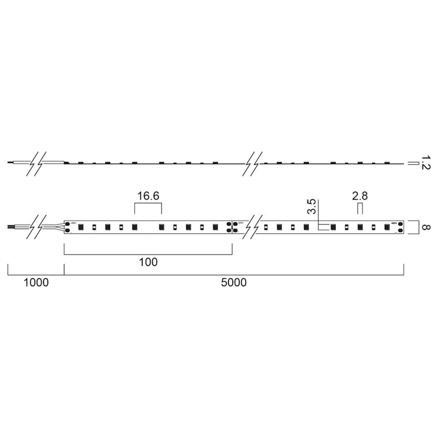 VALOPROFIILI/-NAUHA START FLEX 0068100 24W 2800LM 3000K IP20