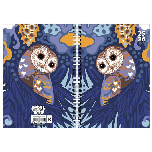 Koulukalenteri Vallila 25-26 A5 18kk Pöllö