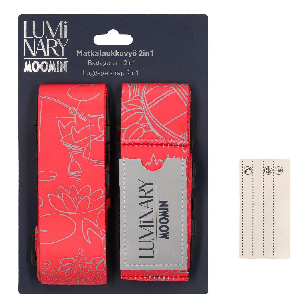 Matkalaukkuvyö Luminary-Moomin 2in1 punainen