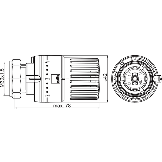 PATTERITERMOSTAATTI ORAS 443000 STABILA PRO