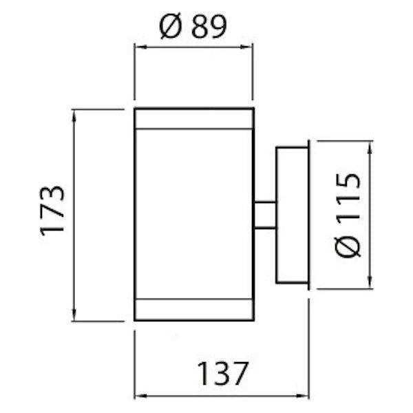 SEINÄVALAISIN ULKO ALPPILA XL IP44 2XGU10 GLC WH XL