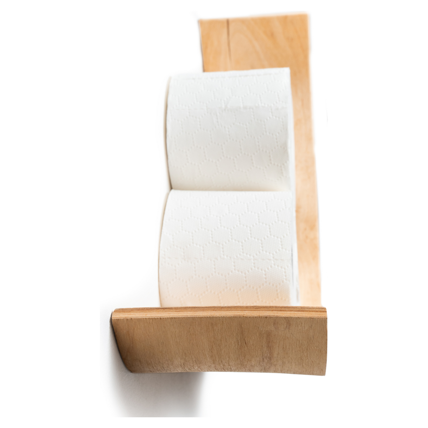 Käsintehty puinen wc-paperiteline - Pilvi (eri värejä)