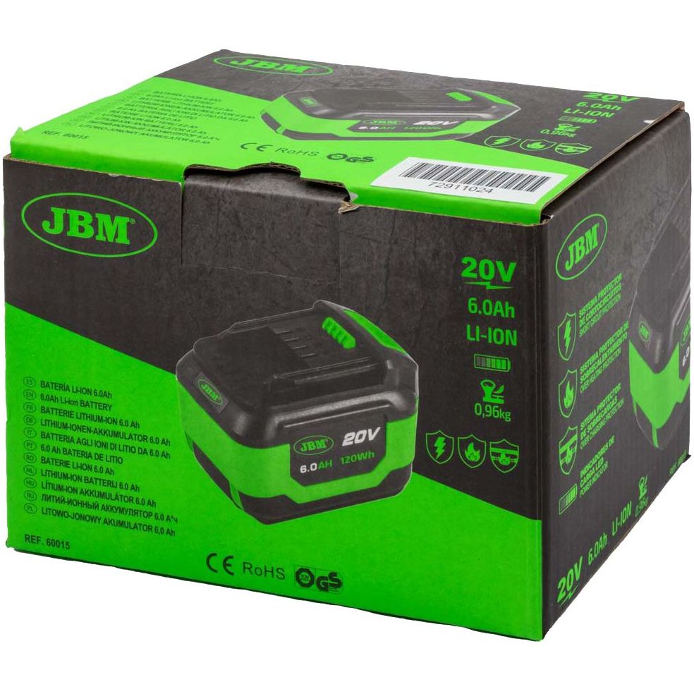 JBM akku 20v / 6.0ah