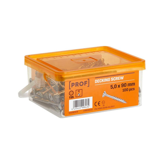 TERASSIRUUVI PROF 5X90 RST A2 T25 100