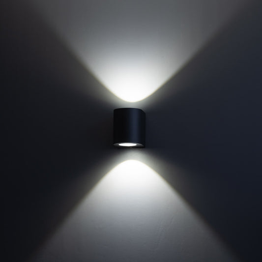 LED Seinävalaisin DIVA, 2x5W, 4000K, ylös-alas, musta