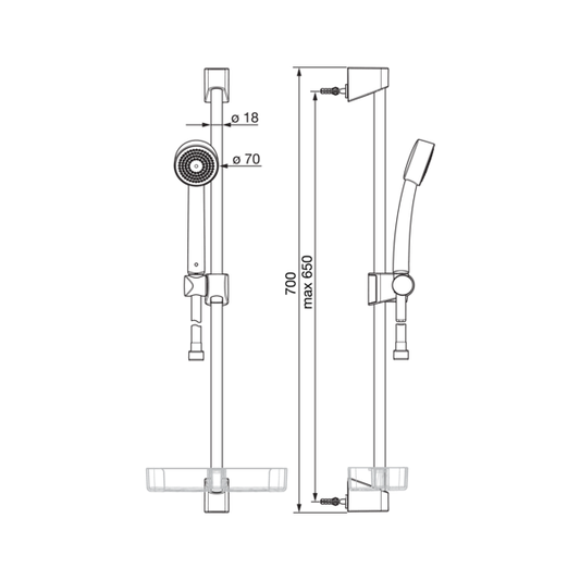 SUIHKUSETTI ORAS 520 APOLLO KROMI