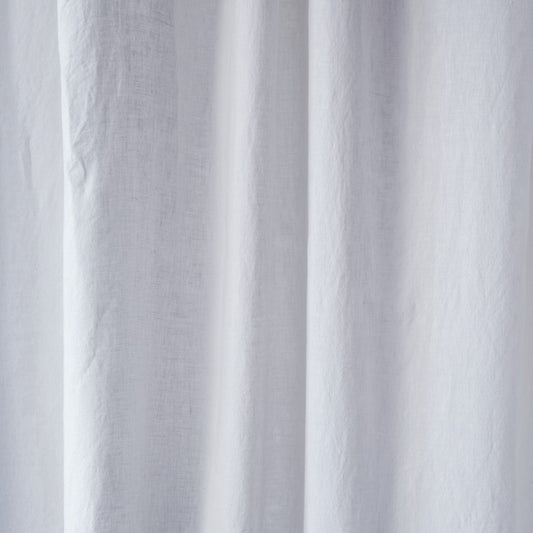 Pimentävä pellavaverho (tankoon) - Valkoinen - 2 kpl Setti - Linen Tales