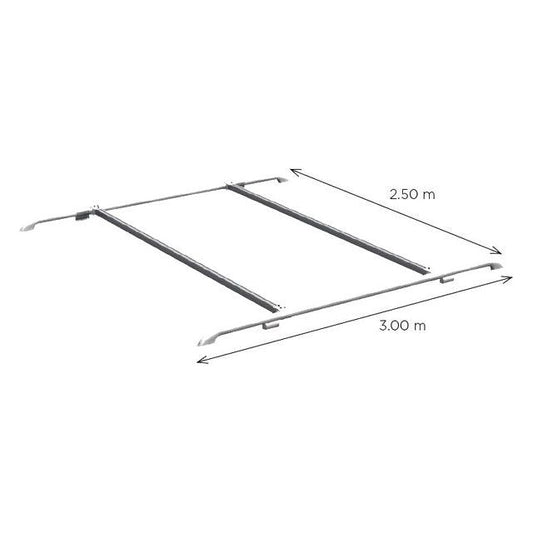 Thule kattokaidepari De Luxe 300 cm, harmaa