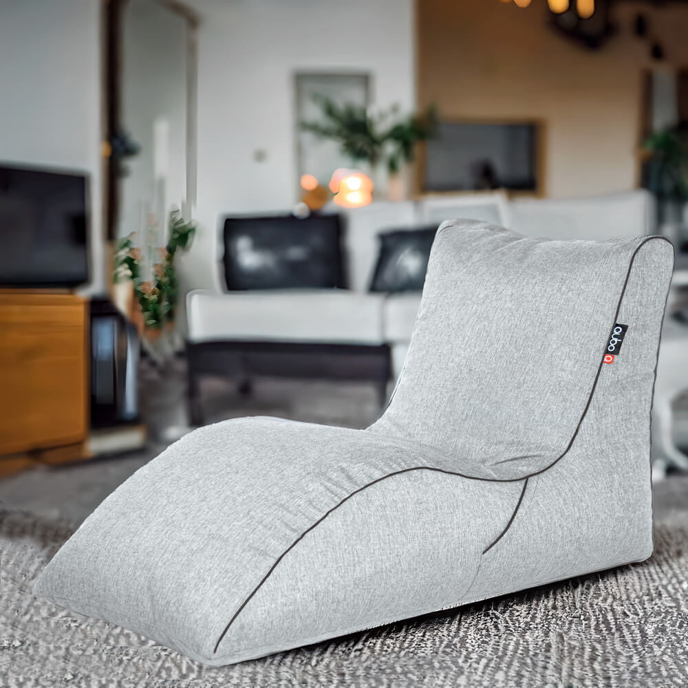 Säkkituoli Qubo™ Lounger Pebble POP FIT