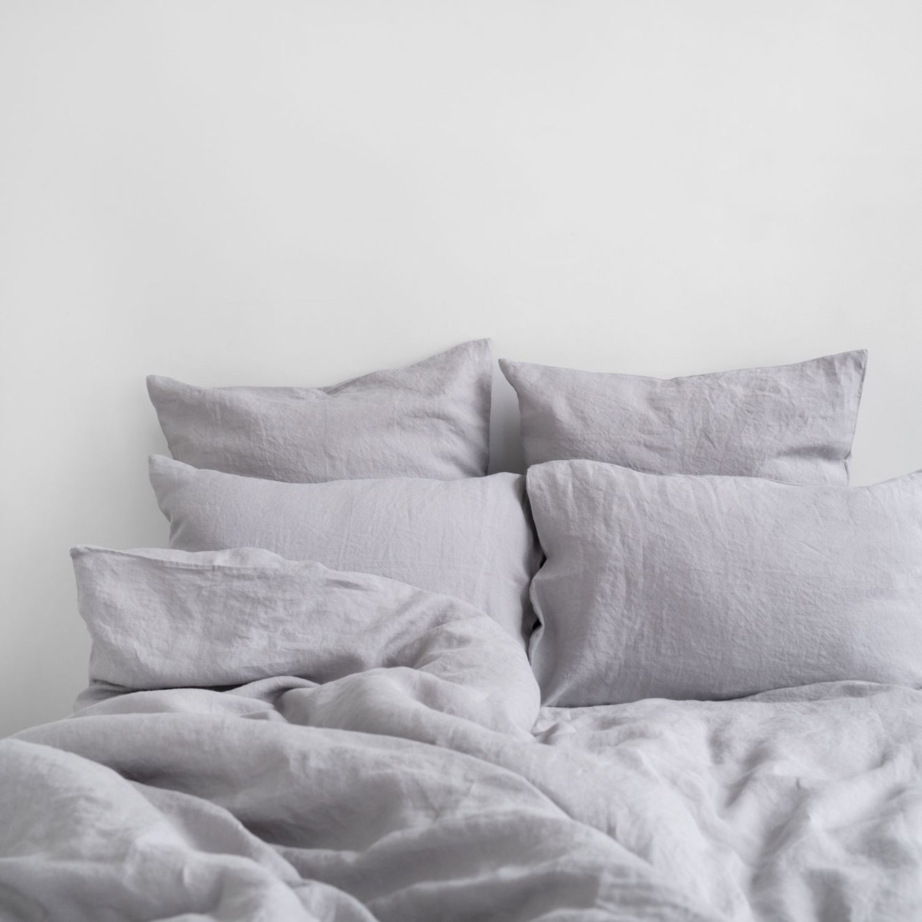 Pellava pussilakanasetti - Light Grey (Parivuode) - Linen Tales