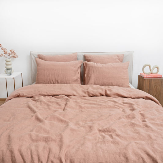 Pellava pussilakanasetti - Cafe Creme (Parivuode) - Linen Tales