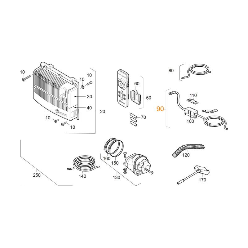Akkukaapeli, punainen 16 mm²/sulake, 1,5 m | 60030-74900 | 4052816018119 | Kotikauppa | Truma