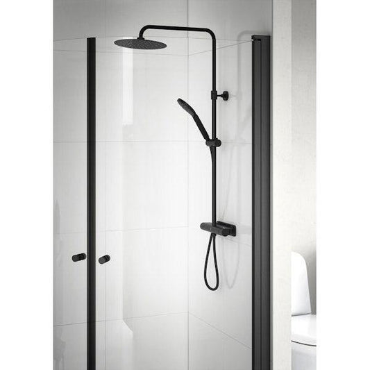 SUIHKUJÄRJESTELMÄ GUSTAVSBERG ESTETIC TERM ROUND MUSTA