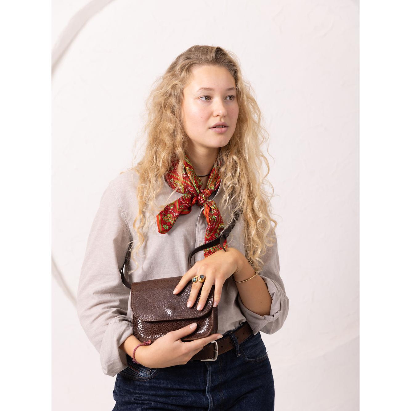 RUBY Purse - Brown Marble