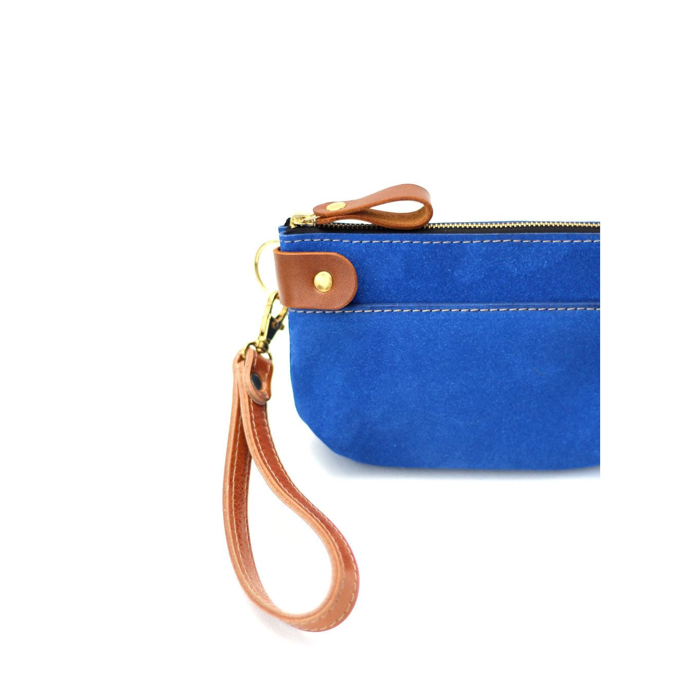 POUCH Wallet - Blue Suede