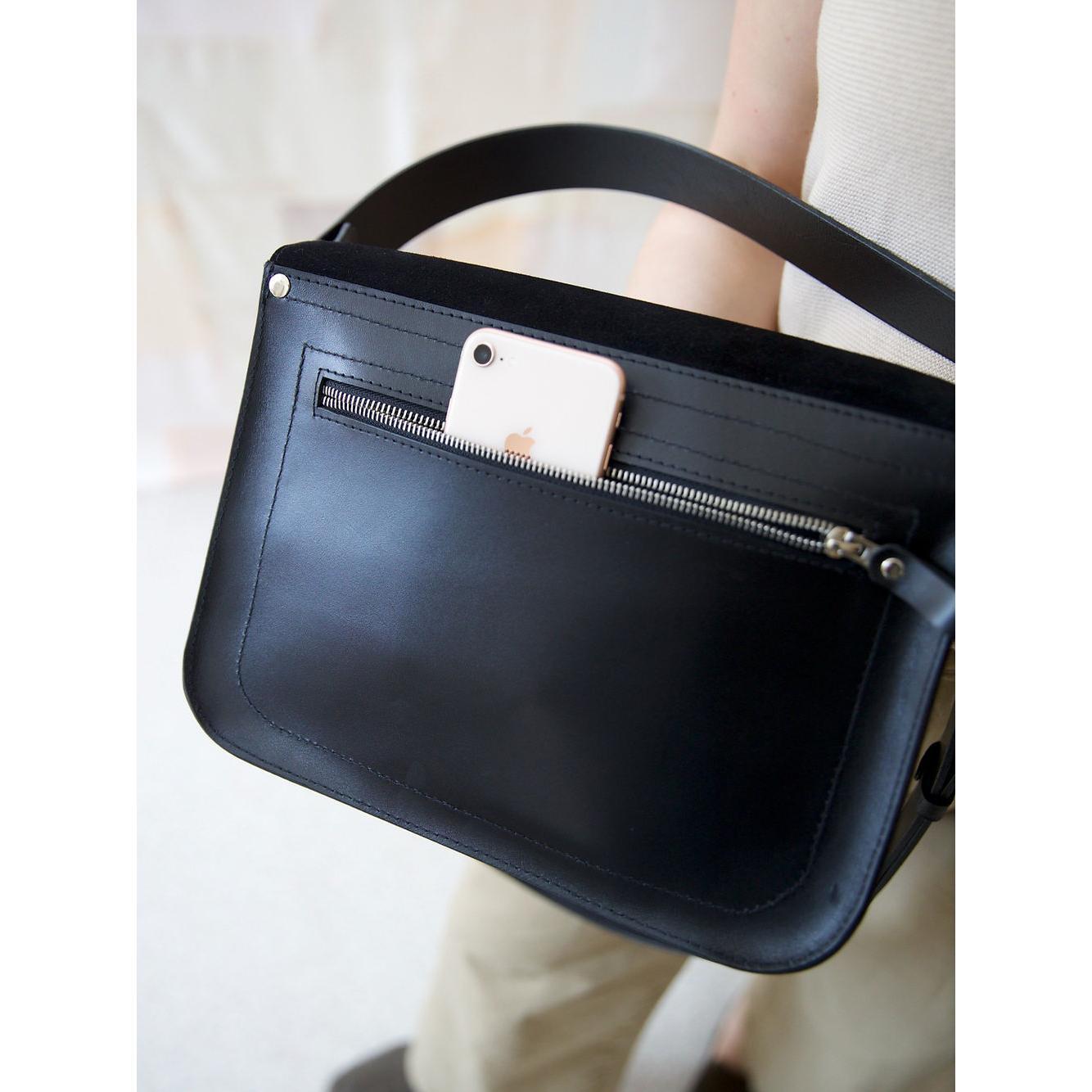 ASTORIA handbag - Black Suede