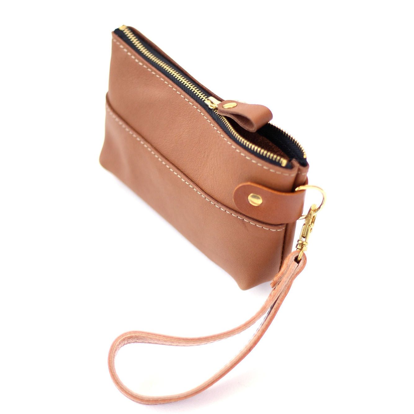 POUCH Wallet - Camel Brown Leather