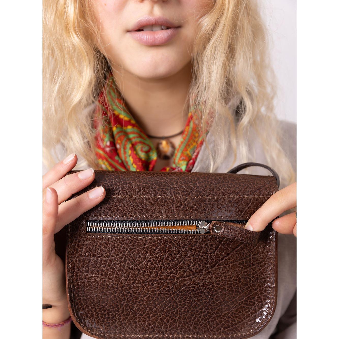 RUBY Purse - Brown Marble