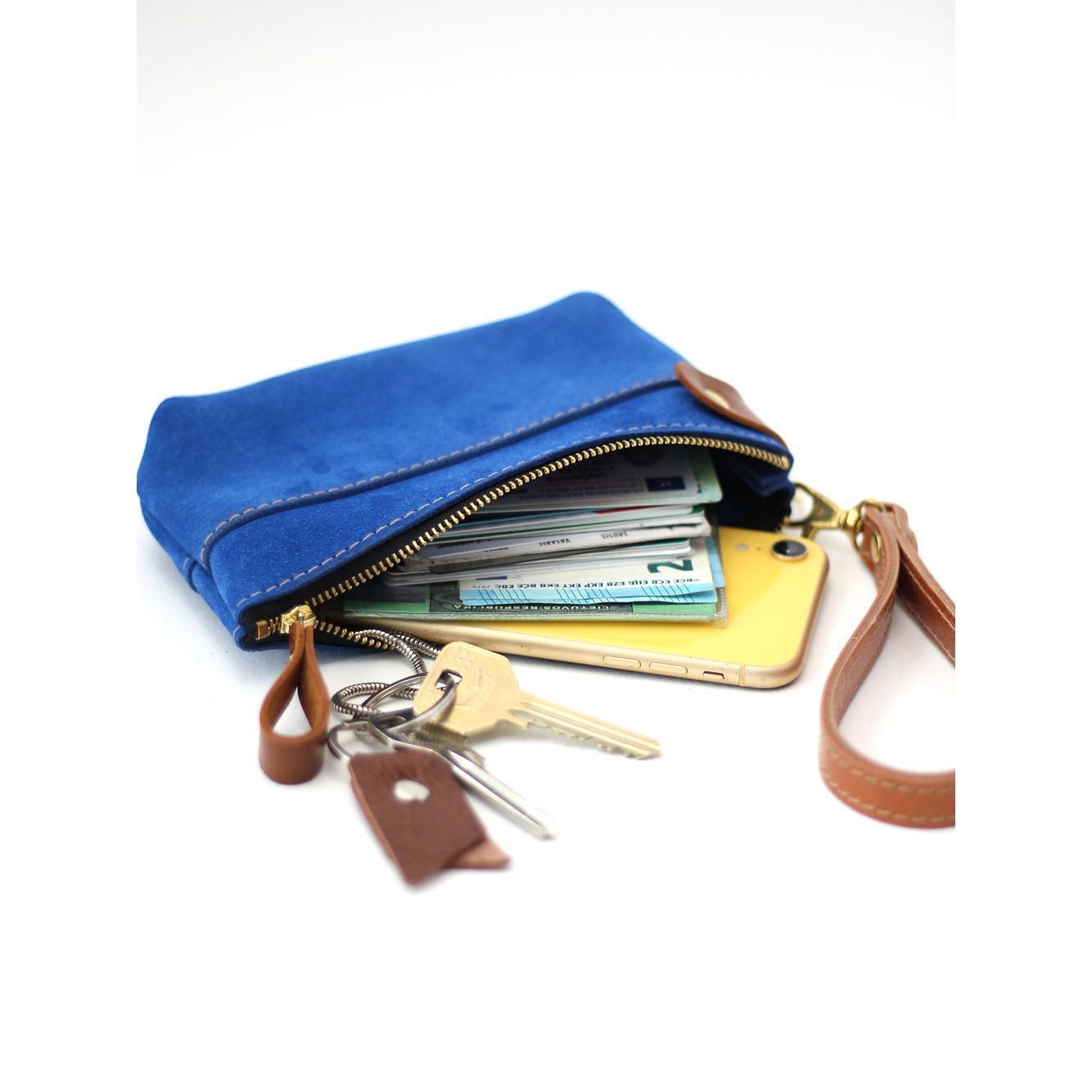 POUCH Wallet - Blue Suede
