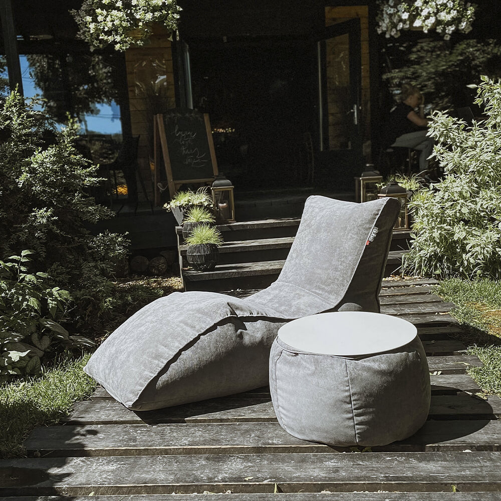 Säkkituoli Qubo™ Lounger Pebble POP FIT