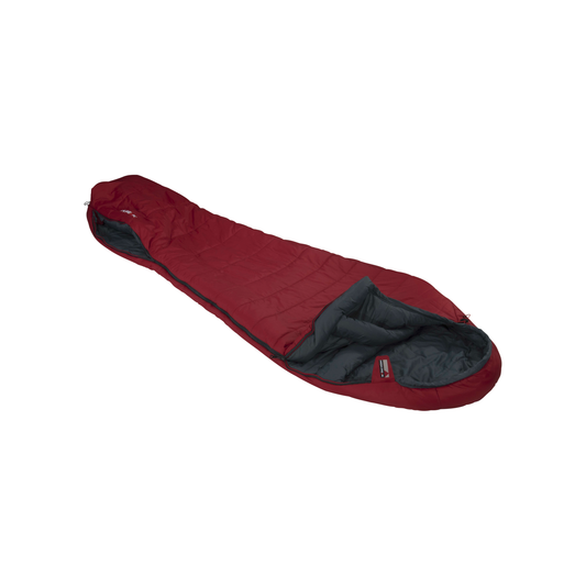 High Peak Hyperion 1 M muumiomakuupussi 210 x 80 cm tummanpunainen/harmaa