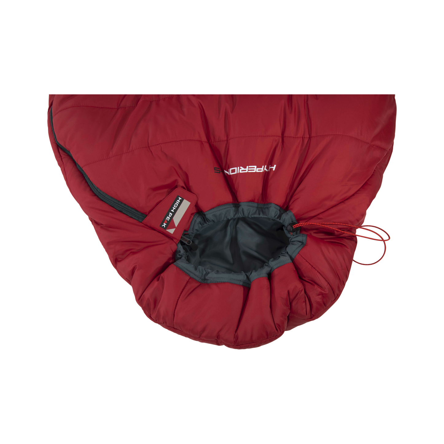 High Peak Hyperion 1 M muumiomakuupussi 210 x 80 cm tummanpunainen/harmaa