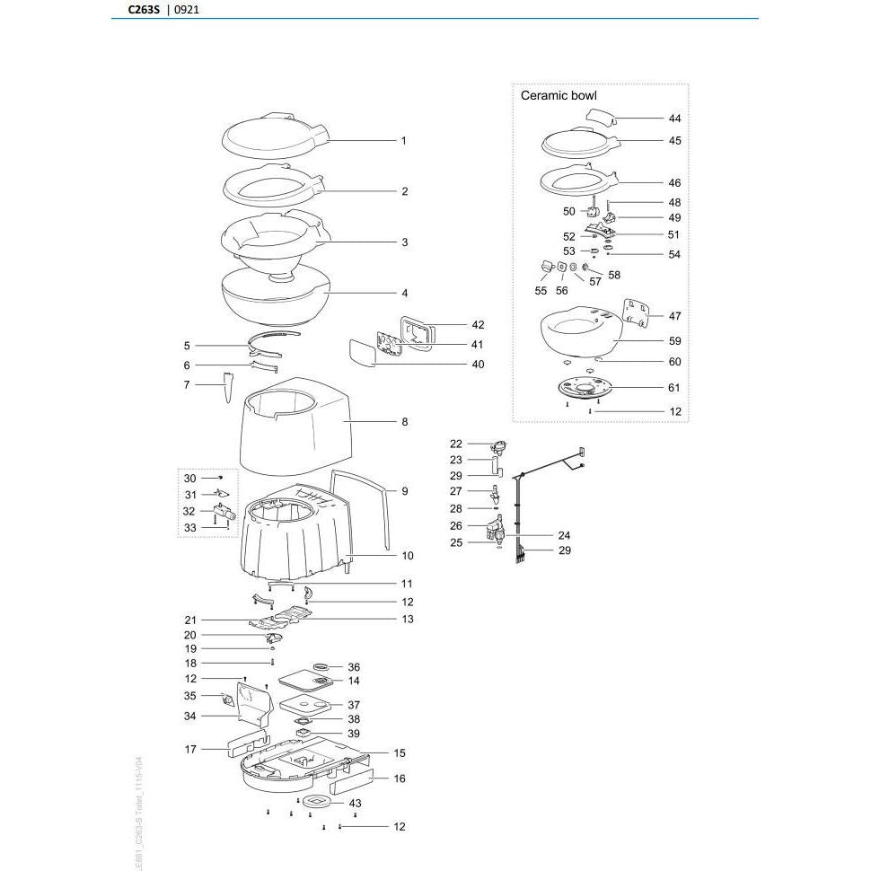 Ohjauspaneelin kotelo C250/C260 | 9342762 | 8710315019834 | Kotikauppa |