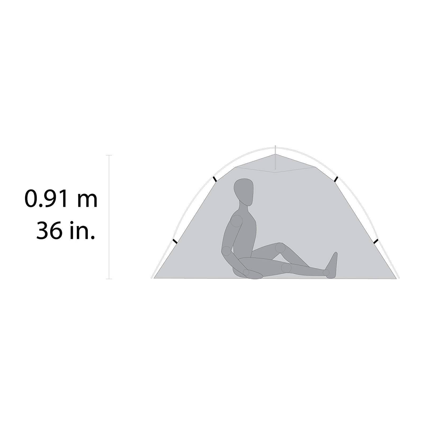 MSR Hubba NX Tent V6 -taittoteltta yhdelle hengelle
