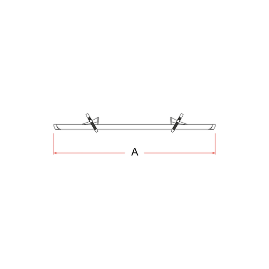 Fiamma Kit Rail Premium 48 - musta