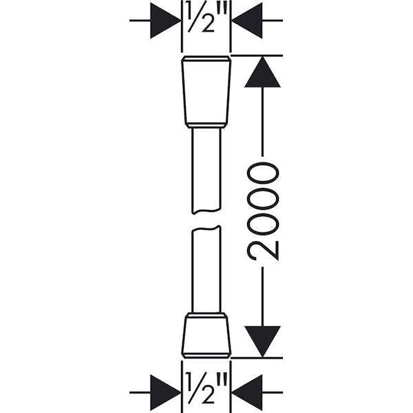 SUIHKULETKU HANSGROHE 28274000 ISIFLEX 2,0m