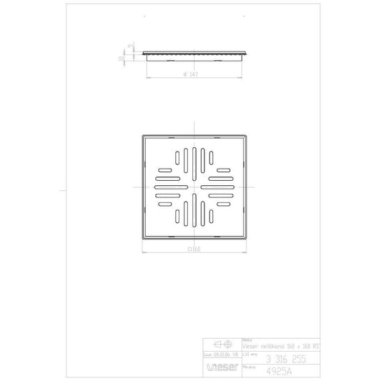 NELIÖKANSI VIESER 160x160 RST