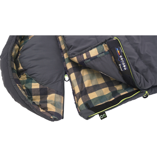 Outwell Camper huopa makuupussi 235 cm harmaa