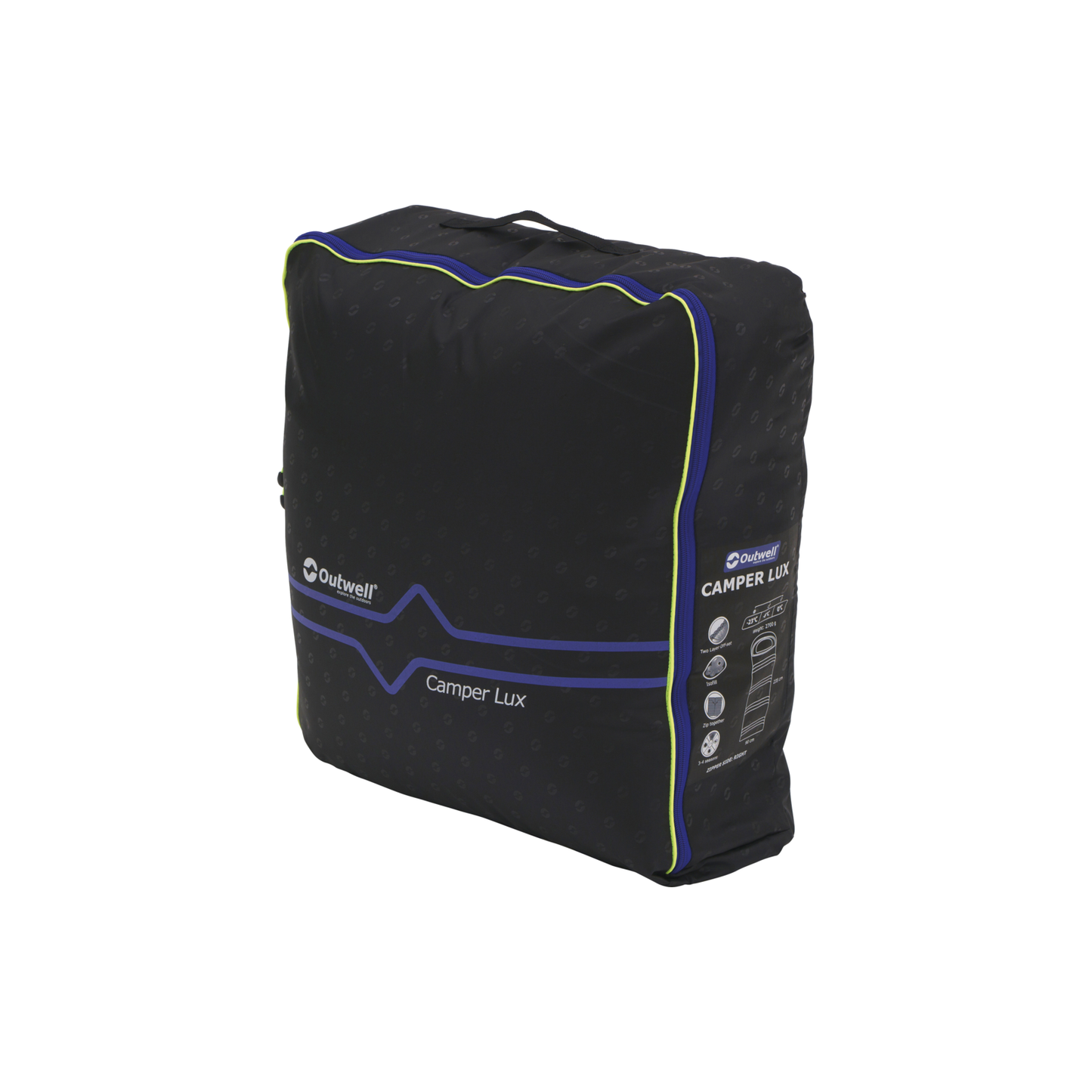 Outwell Camper Lux -peittomakuupussi 235 cm, vetoketju oikealla
