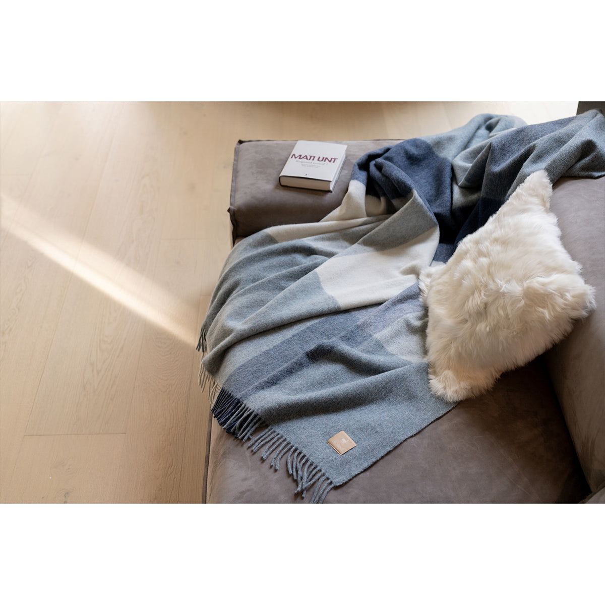 Recycled Alpaca Wool Throw - Classic Check