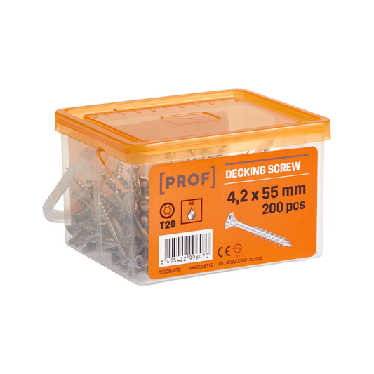 TERASSIRUUVI PROF 4,2X55 RST A2 T20 200