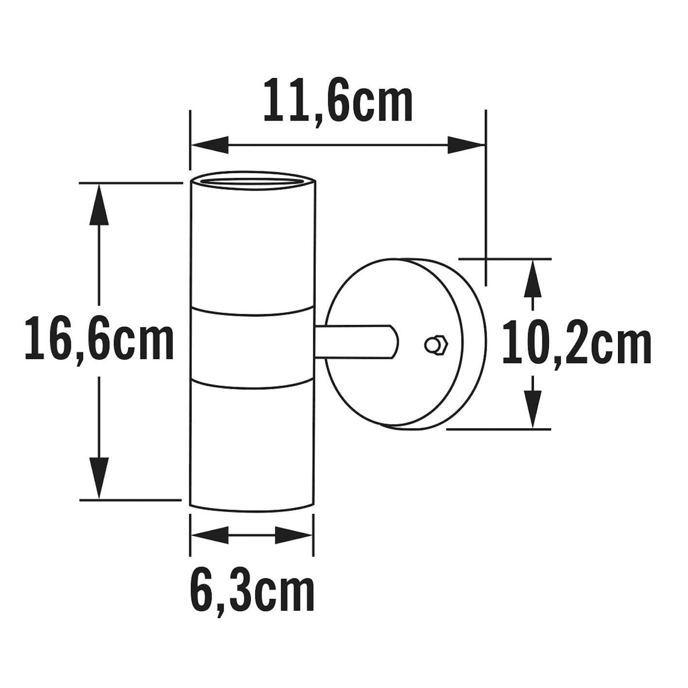 SEINÄVALAISIN ULKO MODENA 7571-000 ROSTERI, 2xGU10 YL/AL
