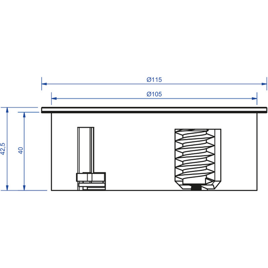 POISTOVENTTIILI KEHYKSELLÄ OPV-125