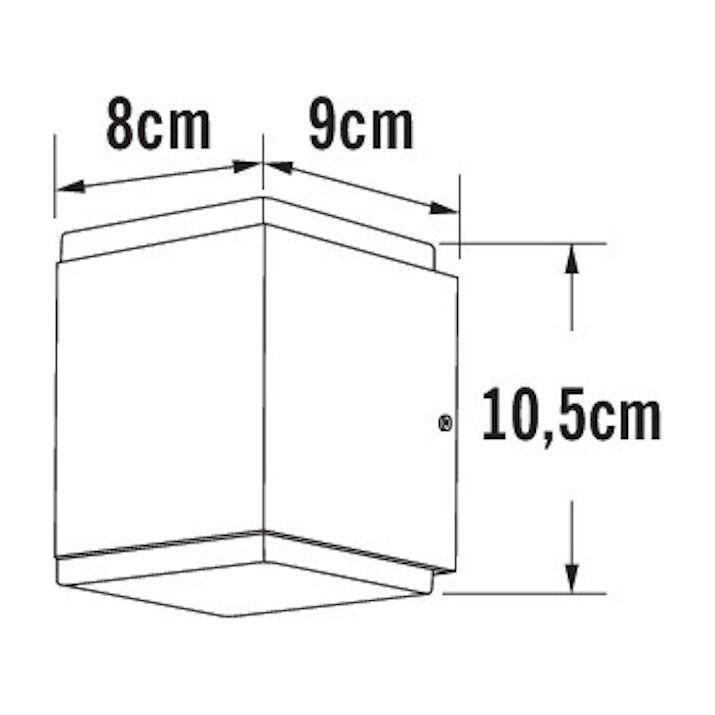 SEINÄVALAISIN ULKO MONZA 7991-370 IP54 2X6W ANTRASIITINHARMAA
