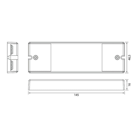 OHJAUSKOMPONENTTI APUS 12V IP20 12V/24V DALI/PUSH DIM