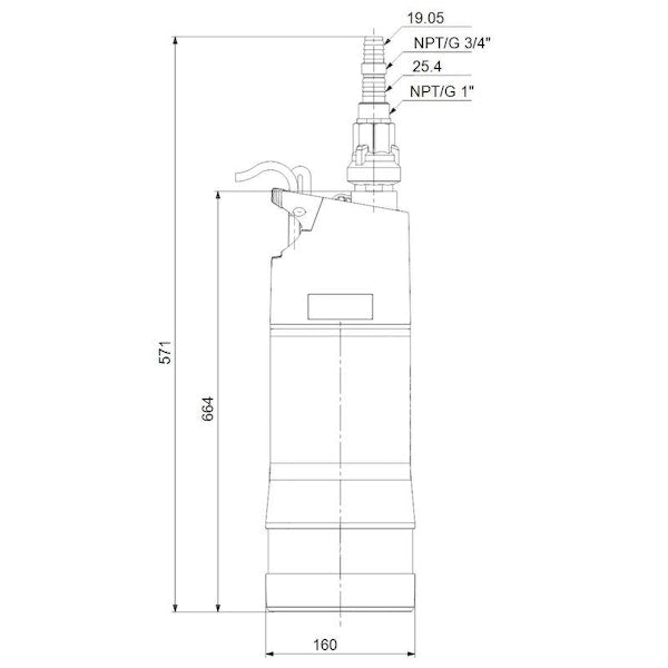 AVOKAIVOPUMPPU GRUNDFOS SBA 3-35 M 4822618