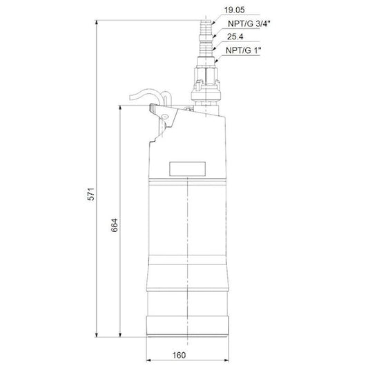 AVOKAIVOPUMPPU GRUNDFOS SBA 3-35 M 4822618