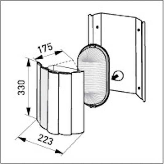 Saunavalaisin Ensto AVH15.20 kulma-asennus haaparitilä