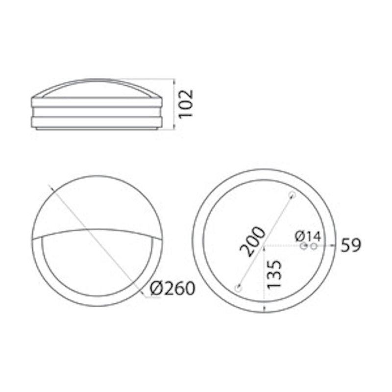 PIHAPIIRIVALAISIN LUMIA AVN260LGH IP54 60W E27 PC O GH