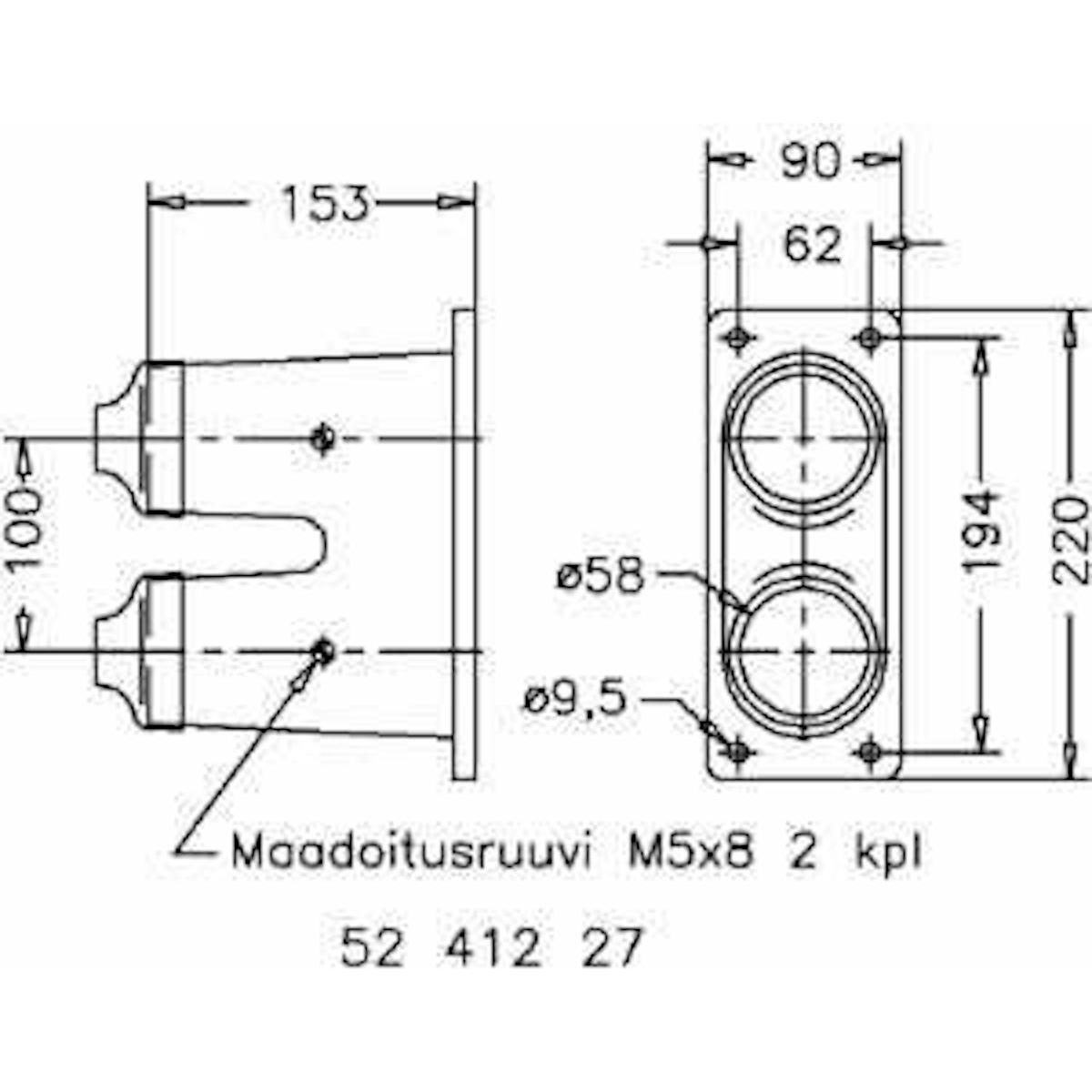 KAAPELIPÄÄTE SELCAST LAK 2/2x58