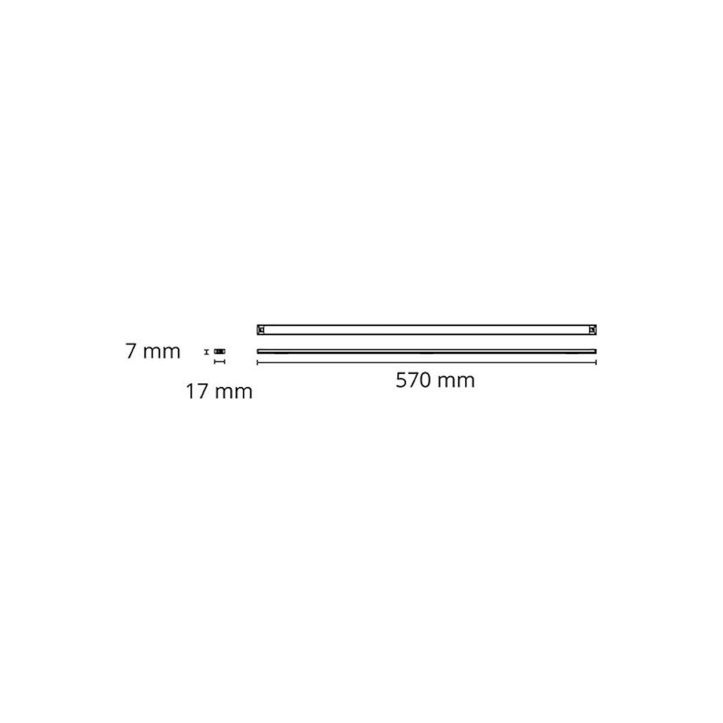 VALOPROFIILI/-NAUHA SLIMLINE SLIMLINE PRO 570MM 6,5W 3K