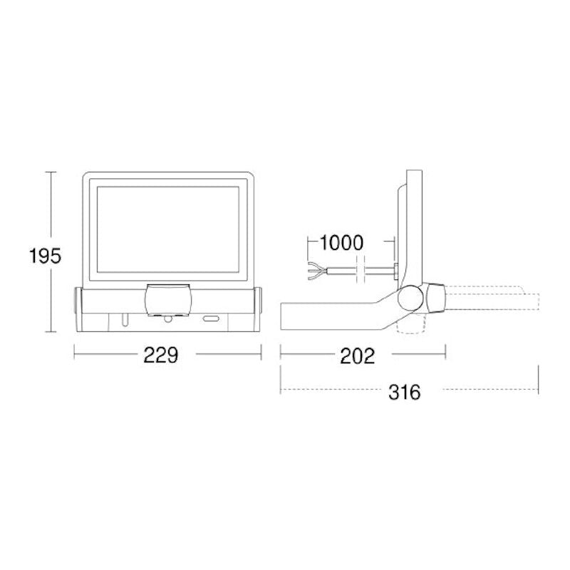 VALONHEITIN XLED ONE -SARJA XLED ONE S IP44 2050lm 3K AN