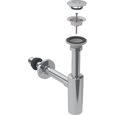 PULLOVESILUKKO GEBERIT 1 1/4x32mm TÄYDEL. SEINÄ KROMI 6589050 | 6589050 | 4025416439288 | Geberit | Kotikauppa