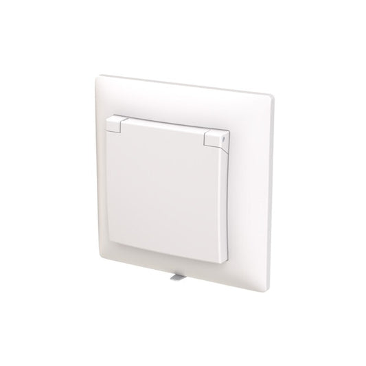 Pistorasia Abb Saga, läppäkannella, 1-osainen, uppoasennus, 16A, IP44, UKJ, HL, valkoinen