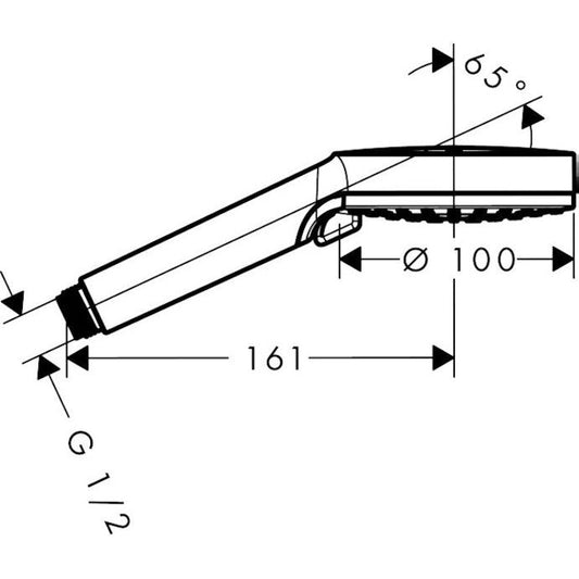 KÄSISUIHKU HANSGROHE 26330400 CROMETTA VARIO